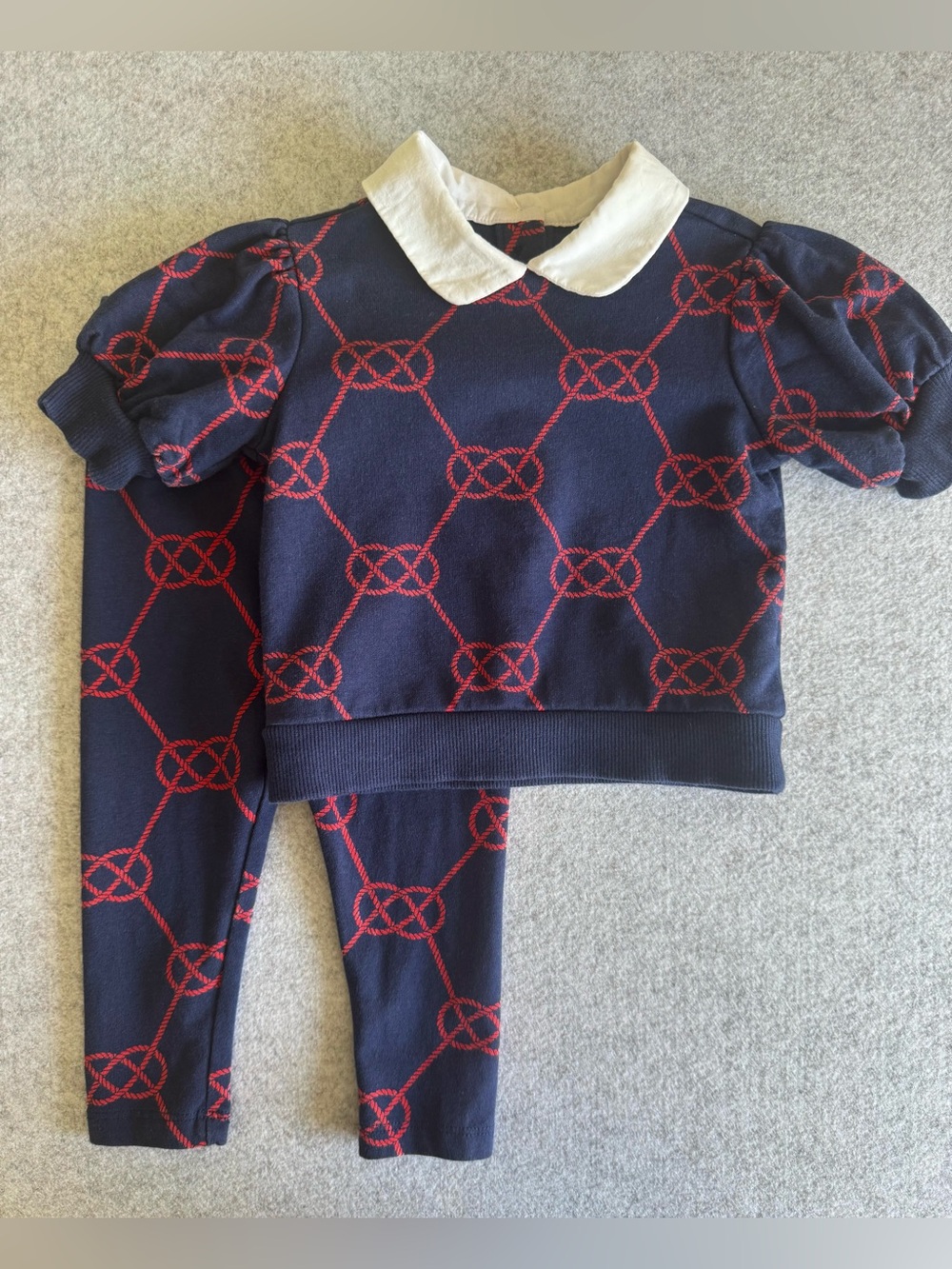 Janie and Jack Merchant Marine Sailor Knot Set Size 18-24M